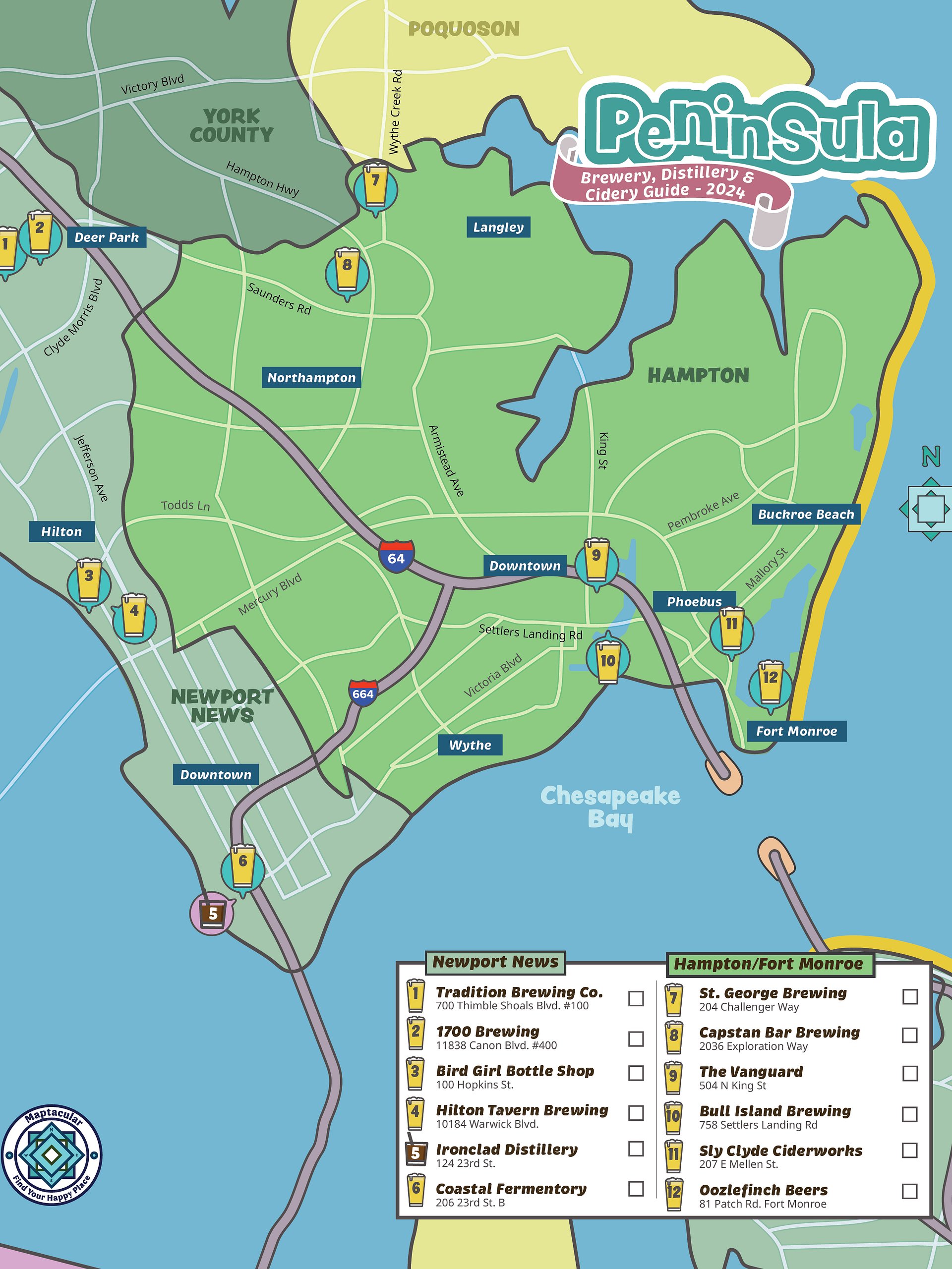 Hampton Roads Ultimate Map Bundle - Digital Download product image (11)