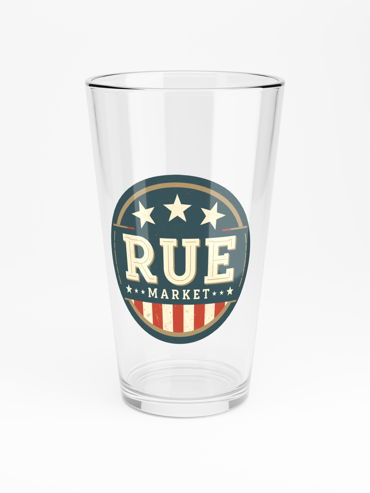 Rue Market Vintage Logo Shaker Pint Glass product image (3)