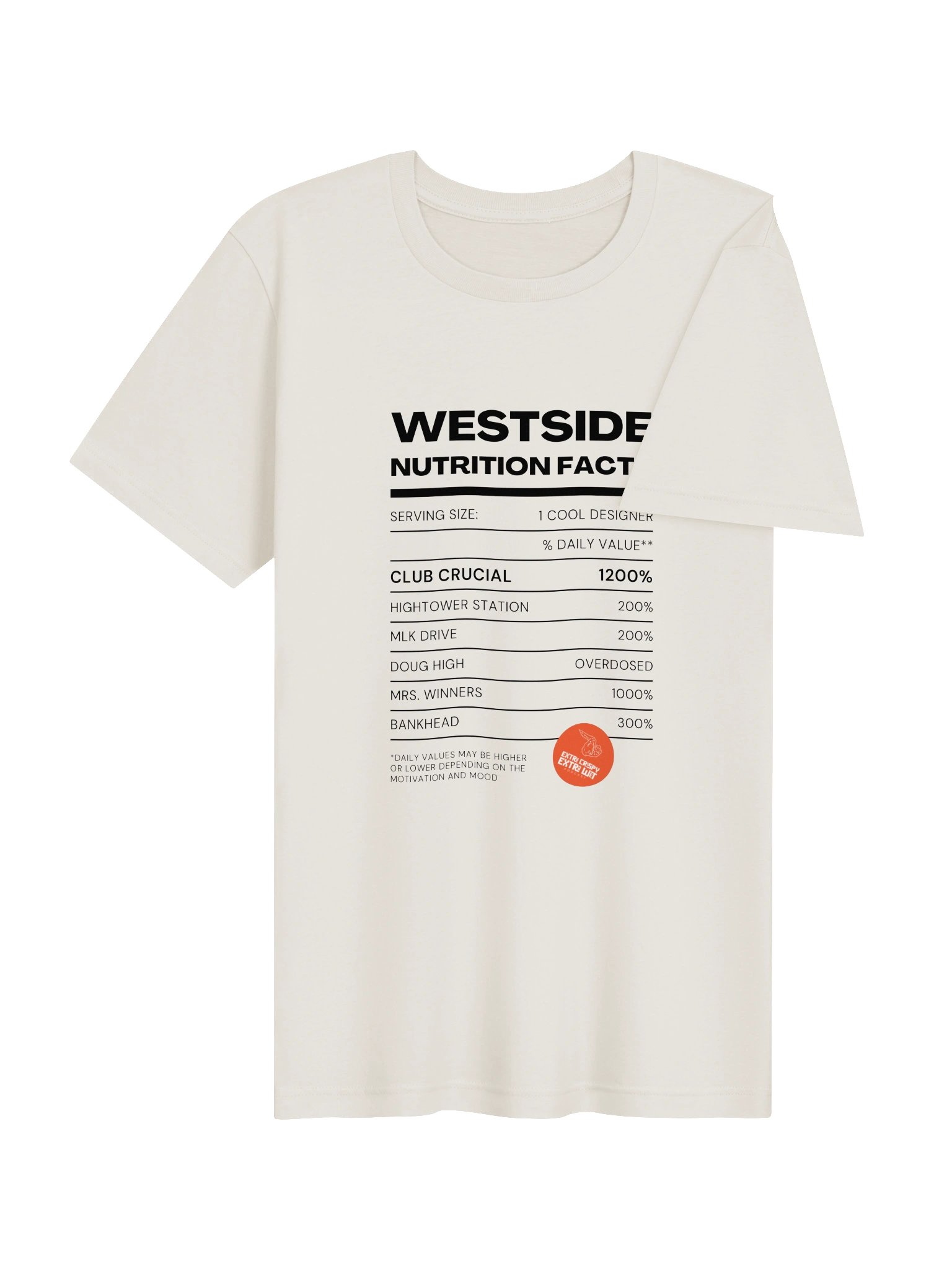 Nutrition Facts Westside T-Shirt product image (4)