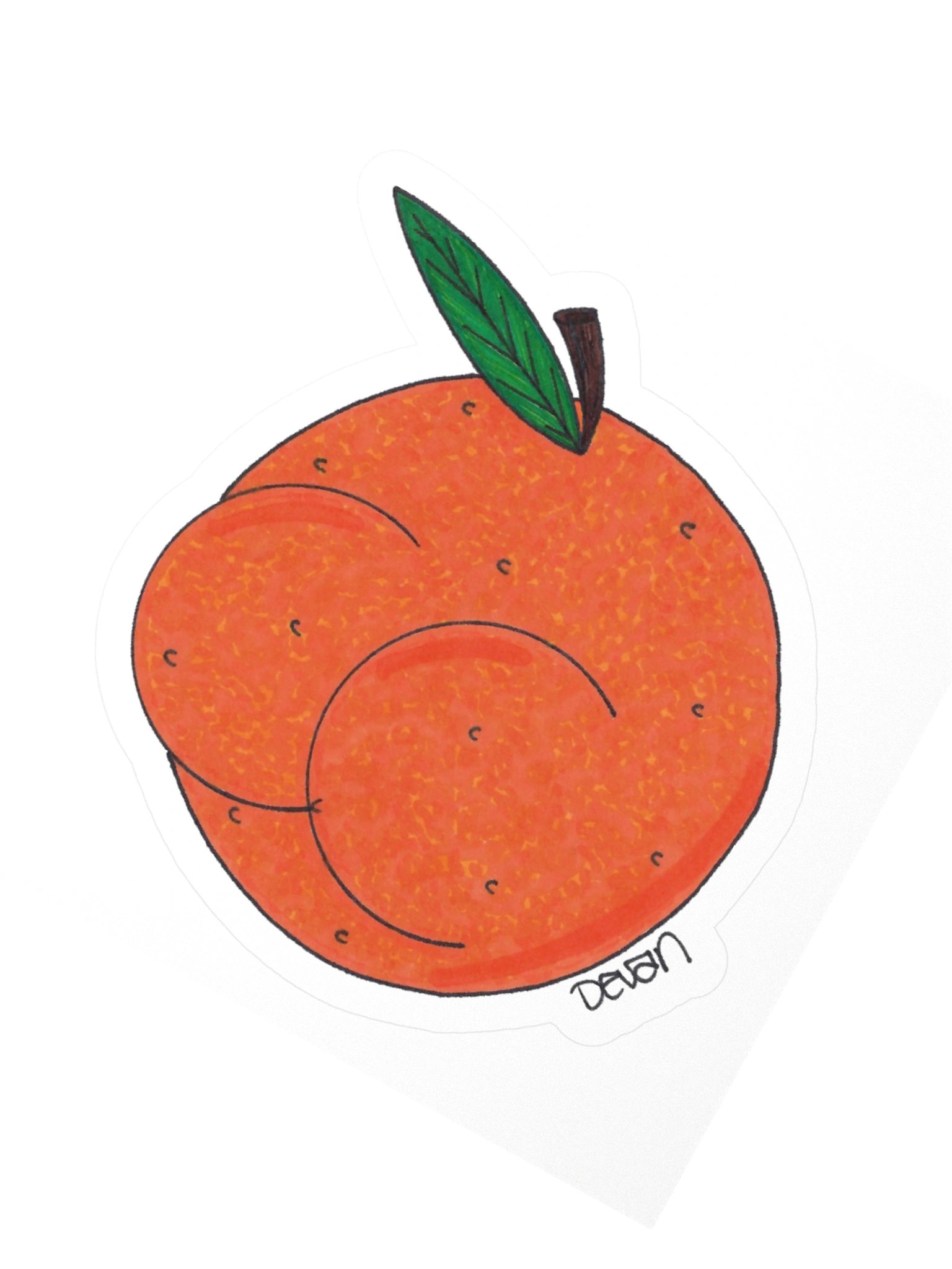 Butts: Orange Sticker product image (2)