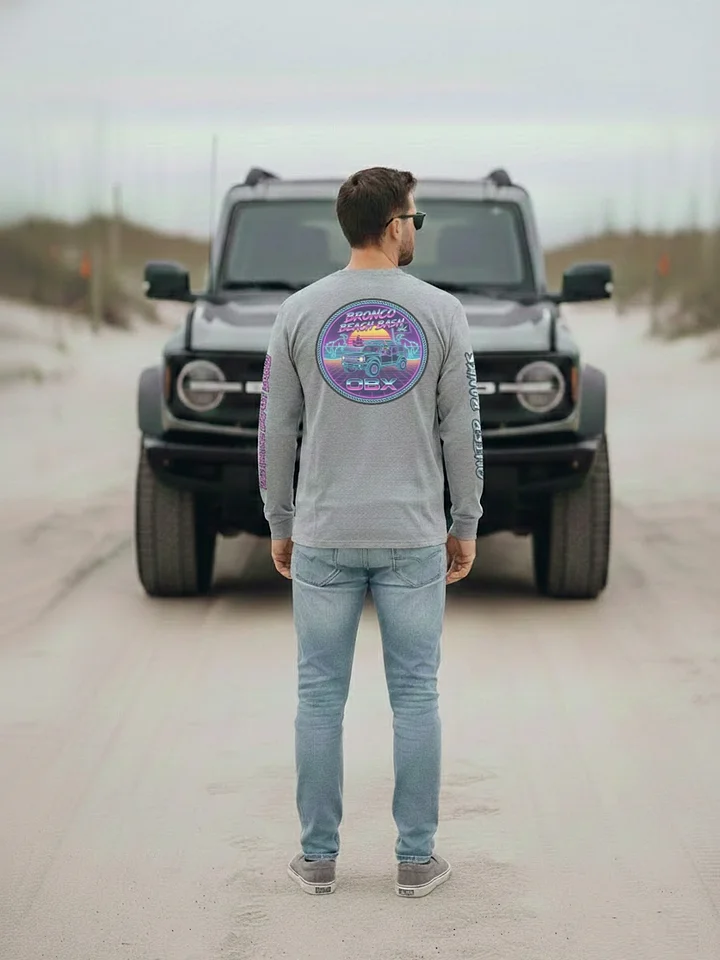 2026 Bronco Beach Bash OBX / Destination Bigfoot Bronco Collab Long Sleeve Bella+Canvas Supersoft T-Shirt (Multiple Colors Available) product image (2)