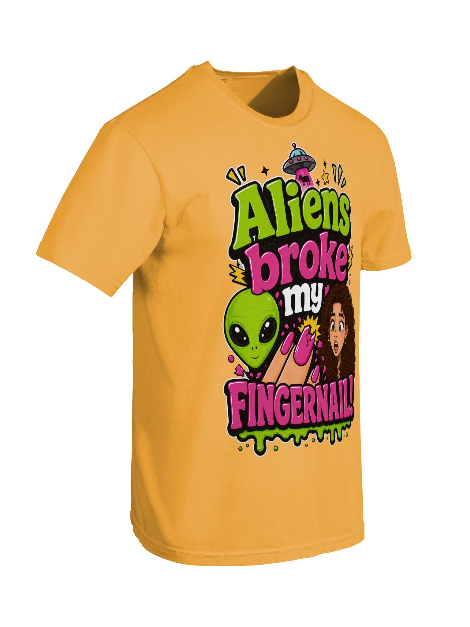 Aliens Broke My Fingernail Tee product image (34)
