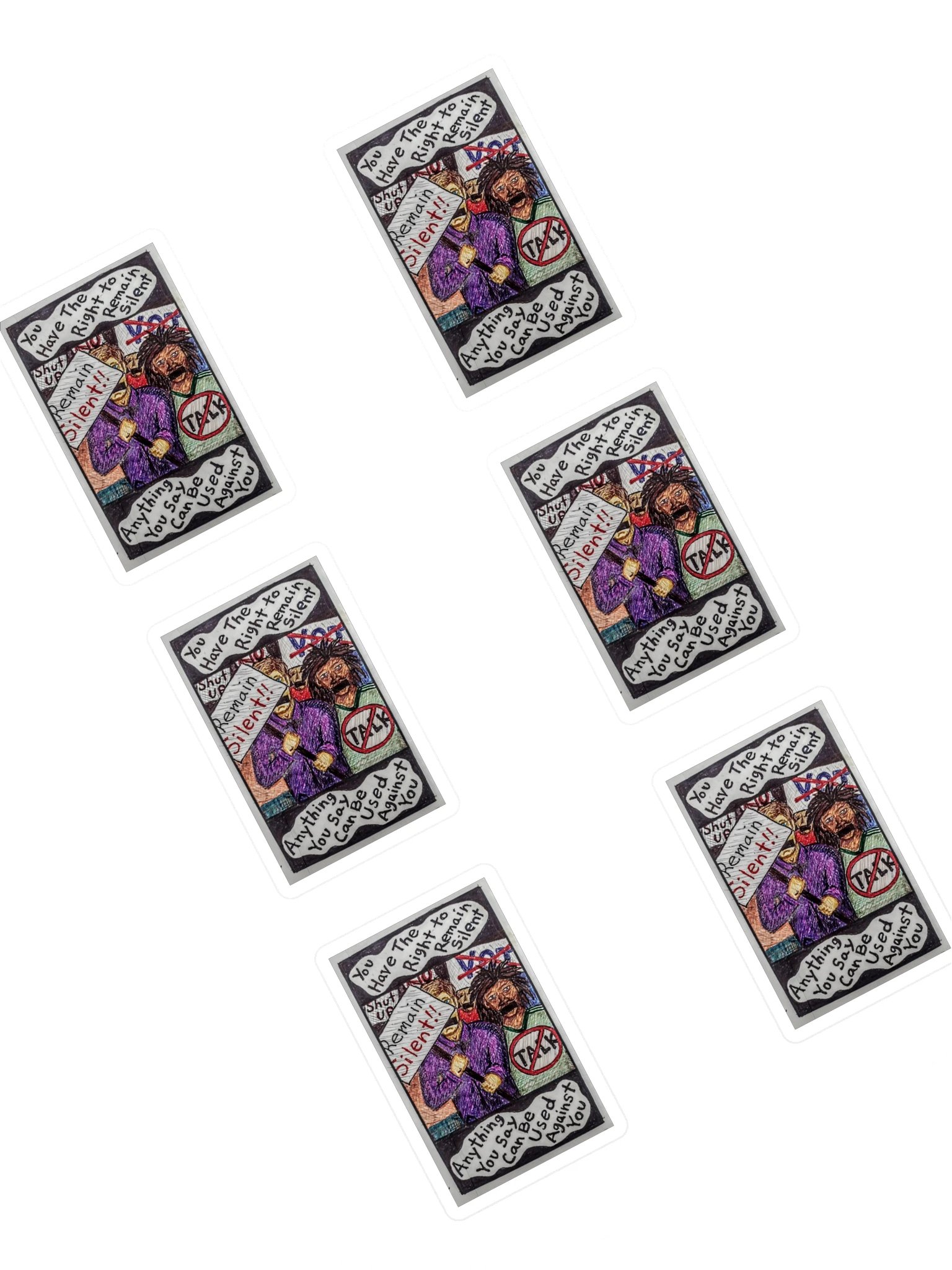 Remain Silent Sticker Sheet product image (1)