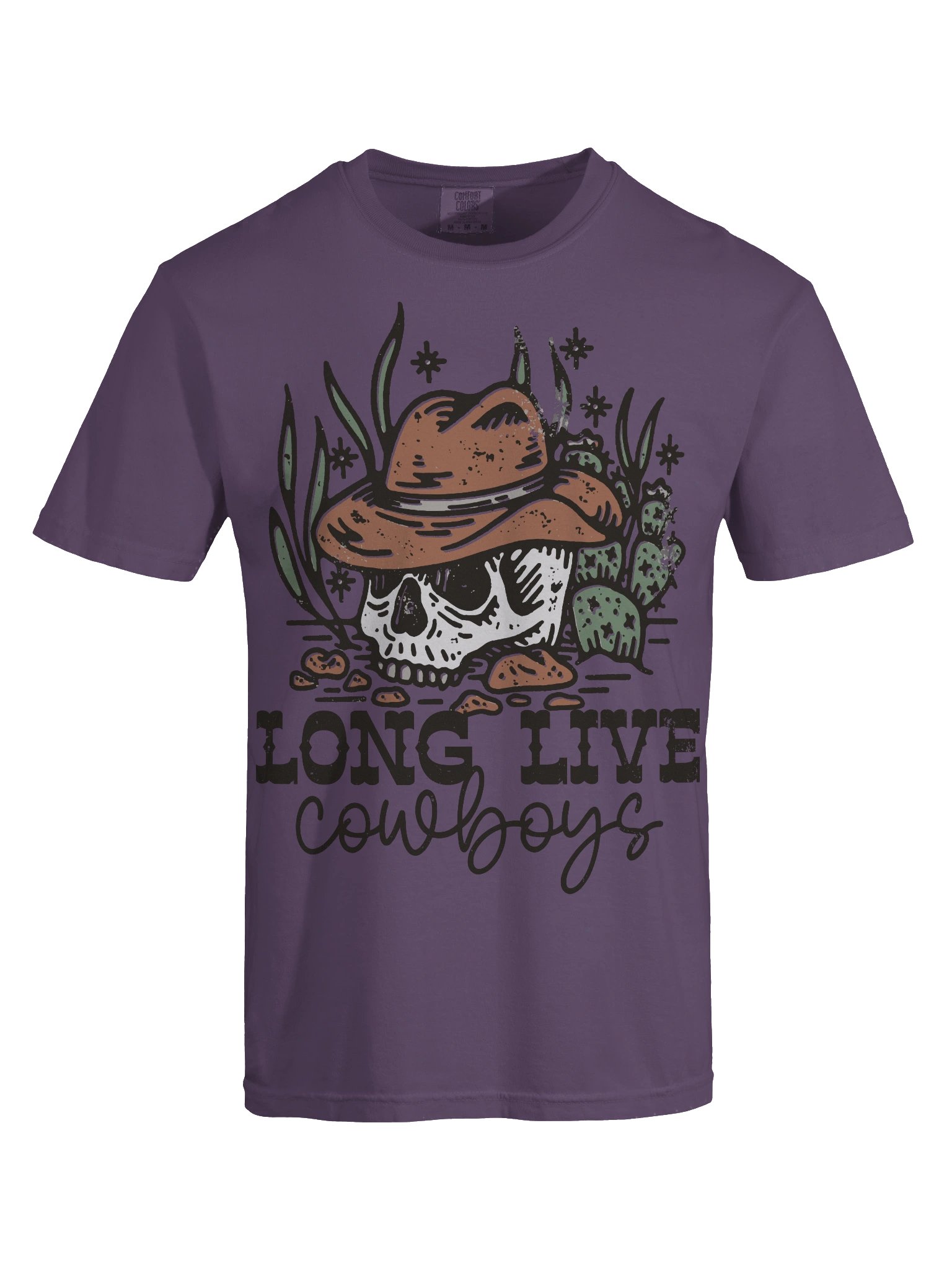 Long Live Cowboys Skull Shirt – Western Cowboy Graphic Tee, Vintage Desert Skull Design product image (6)