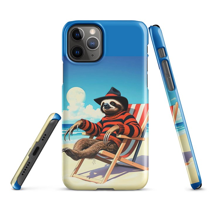 Chill Freddy Sloth Beach Snap Case product image (2)