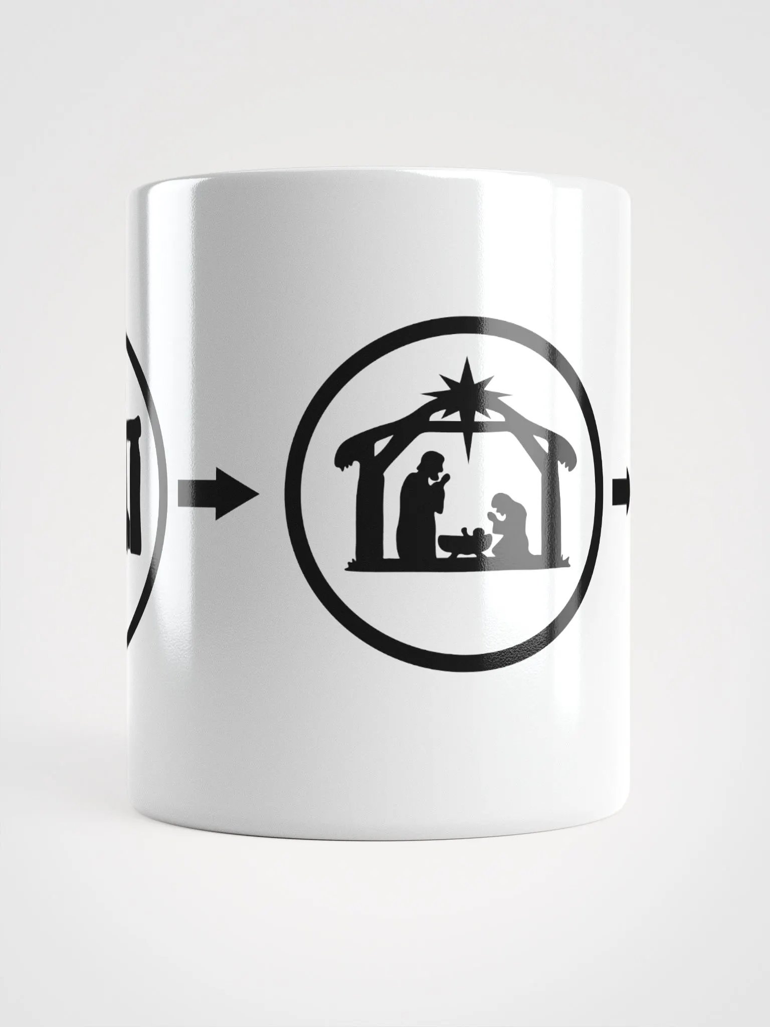 The Evolution of Christmas - White Glossy Mug product image (5)