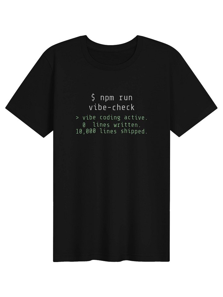 NPM Run Vibe Check Tee product image (1)