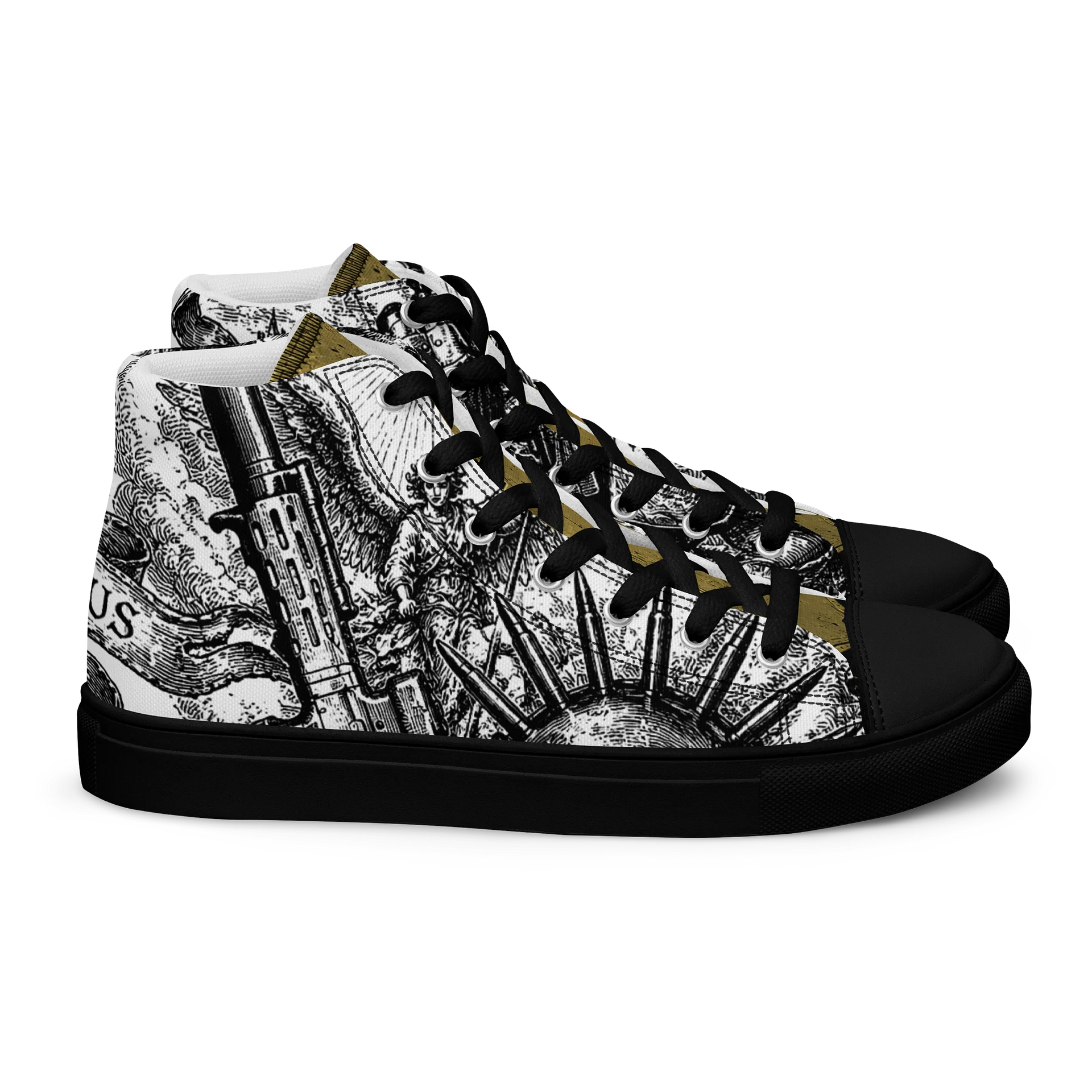 Gothic Deus Vult High Top CQC Kicks product image (2)
