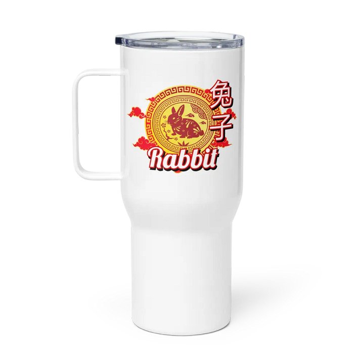Rabbit Chinese Zodiac - Travel Mug w/ Handle product image (1)
