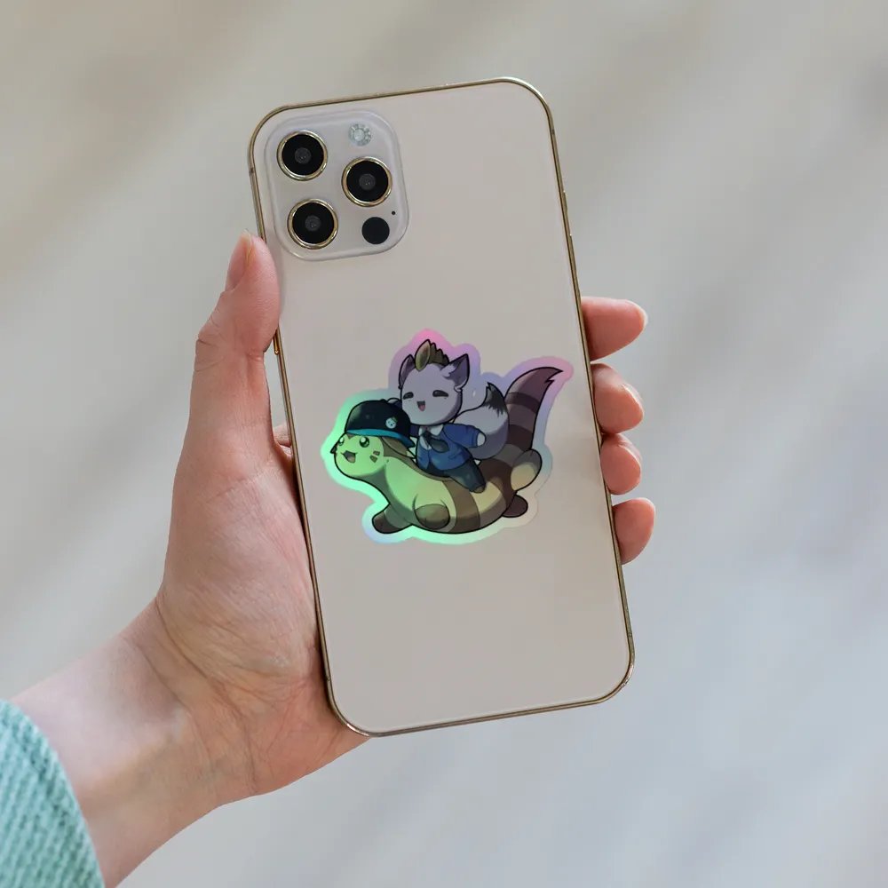 Dad and Furret Adventure Holographic Sticker product image (6)