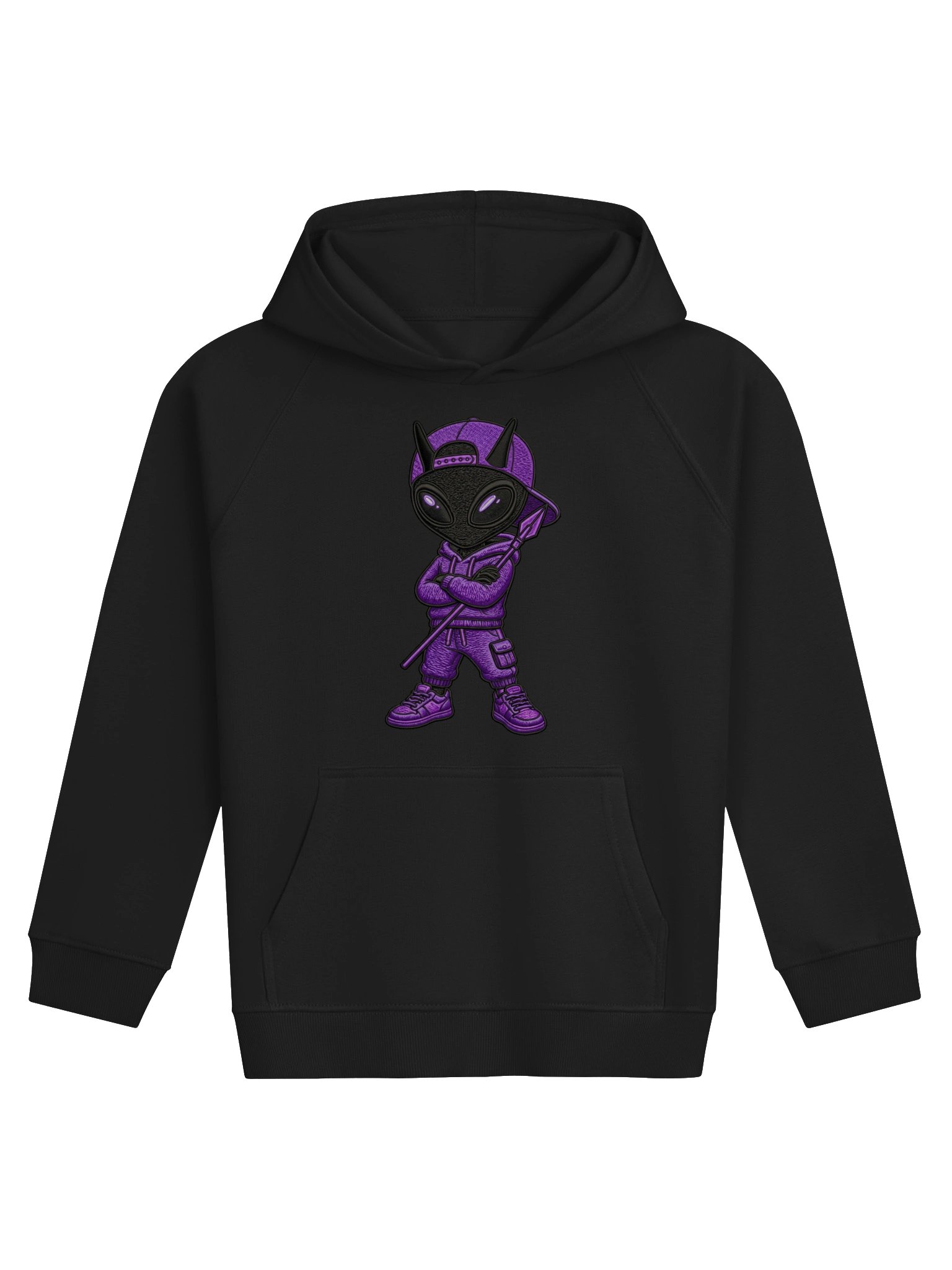 Black Purp Alien Cuture Kids Hoodie product image (1)