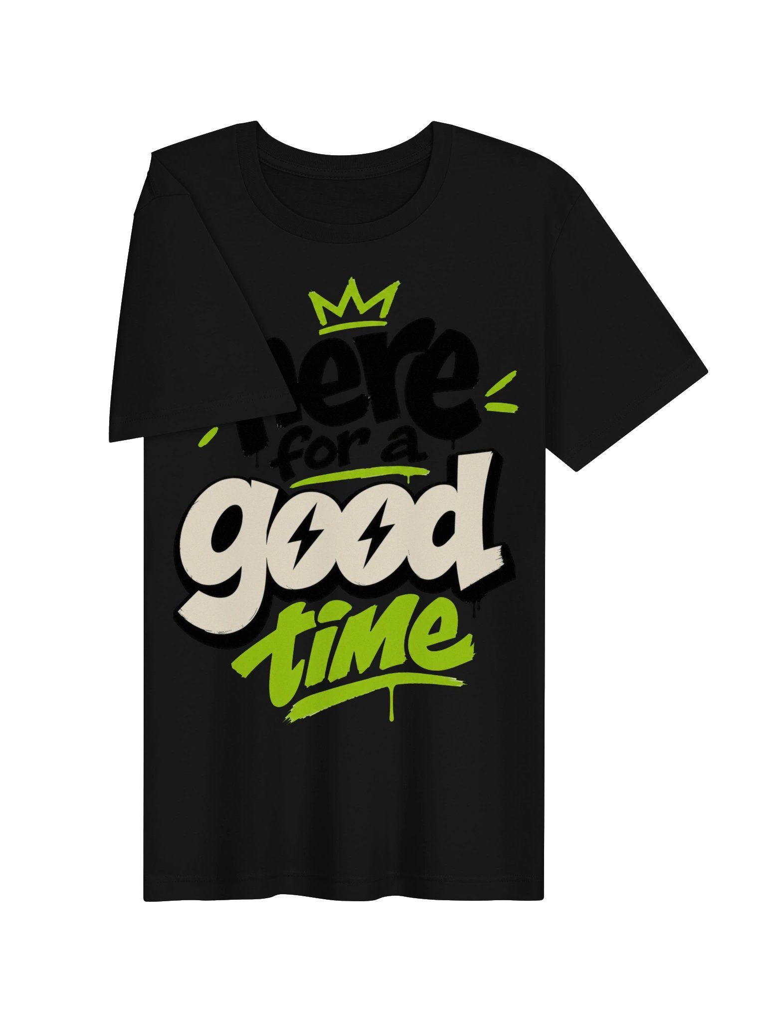 Here for a Good Time Neon Quote Tee product image (24)