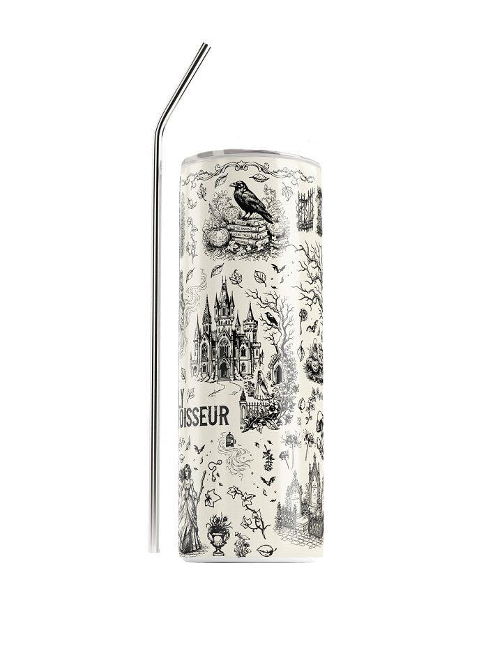Spooky Toile Stainless Steel Tumbler - Light product image (1)