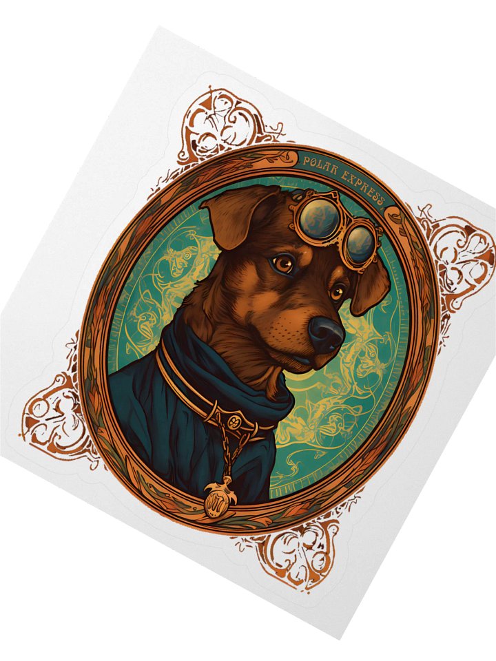 Whimsical Doggie Delight Kiss Cut Stickers product image (2)