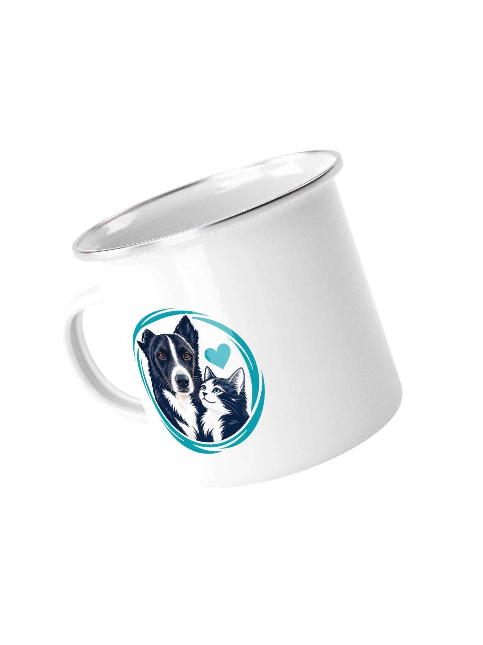 AAS · Hund und Katze – Emaille-Campingbecher product image (1)