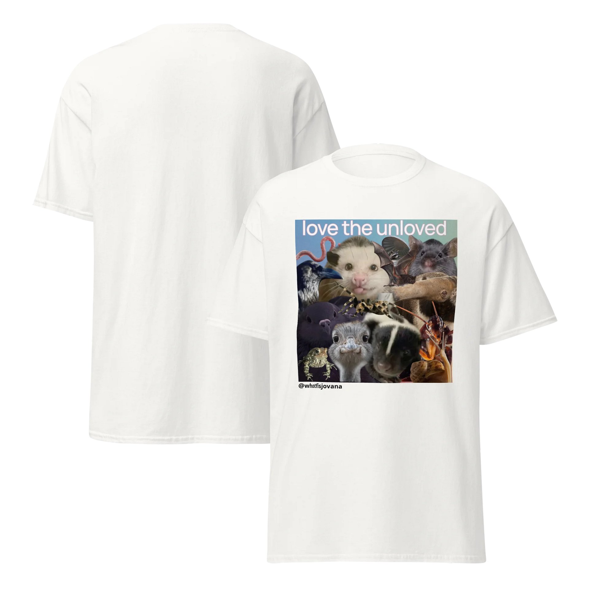love the unloved — white tee product image (7)