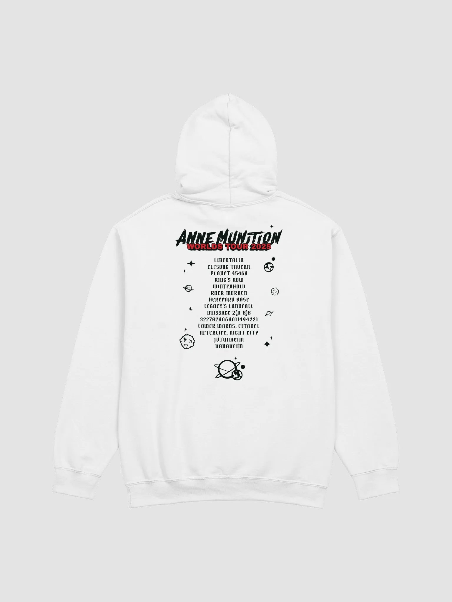Anne Munition Worlds Tour 2025 - Hoodie (Light) product image (3)
