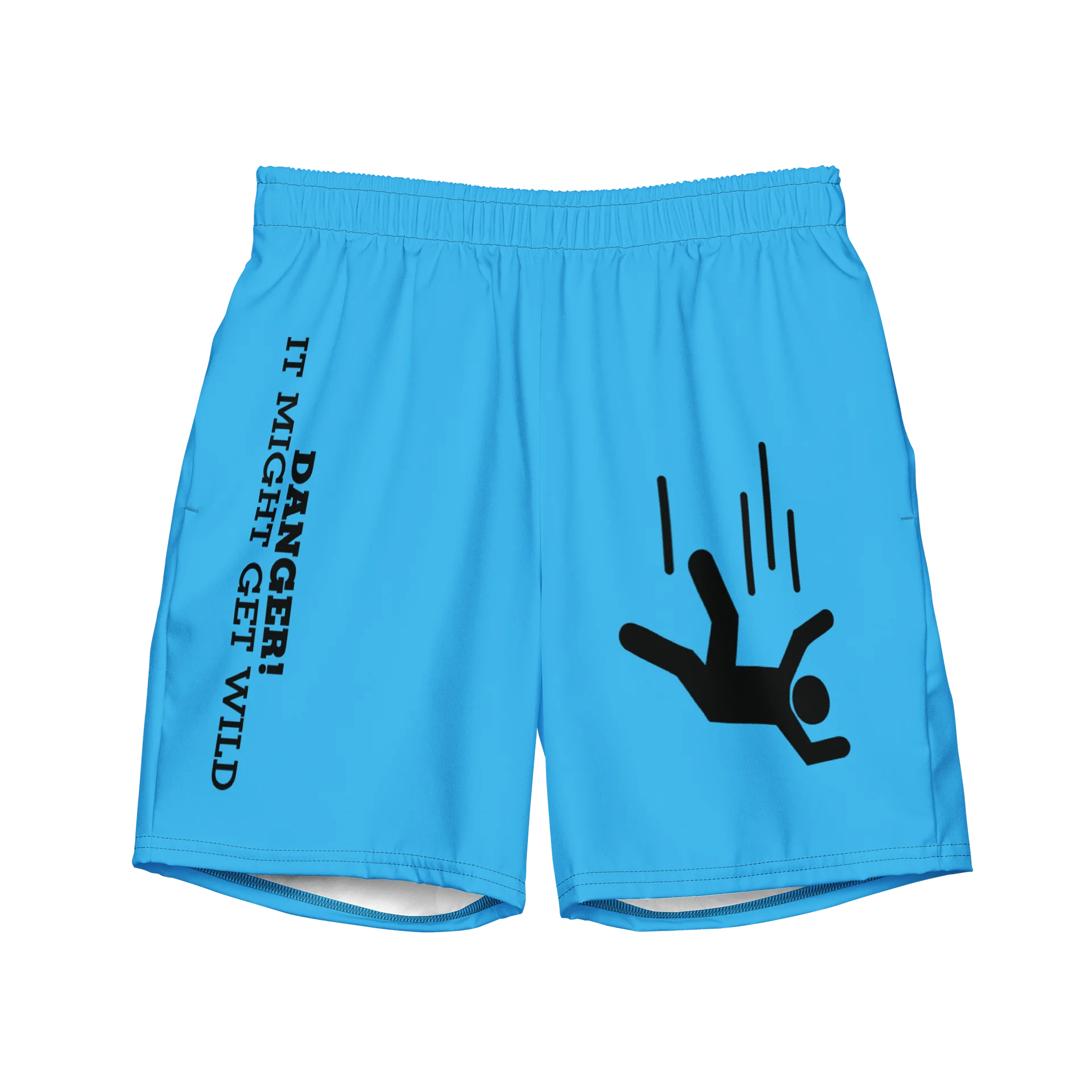 DANGER! - Blue/Black Swim Trunks product image (1)