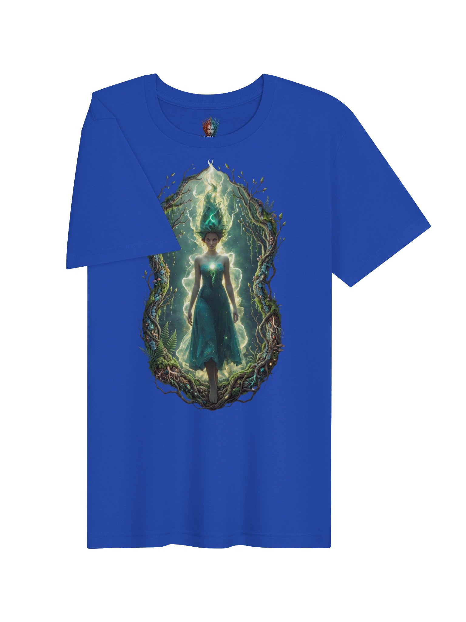Psionic Nature Goddess T-Shirt | Earth Elemental Fantasy Art Tee product image (3)