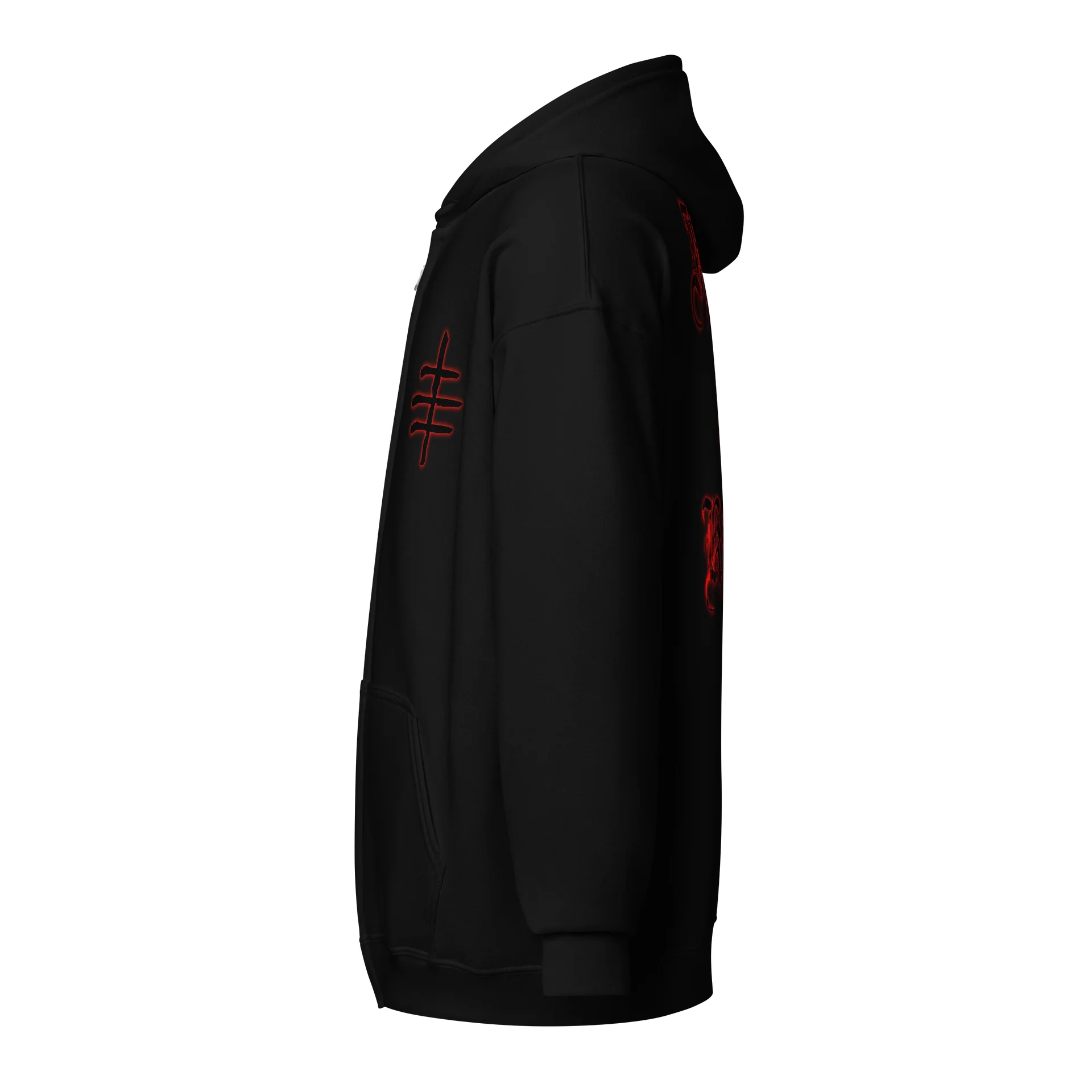 Flock of Kirai Zip Hoodie (Black Logo) product image (3)