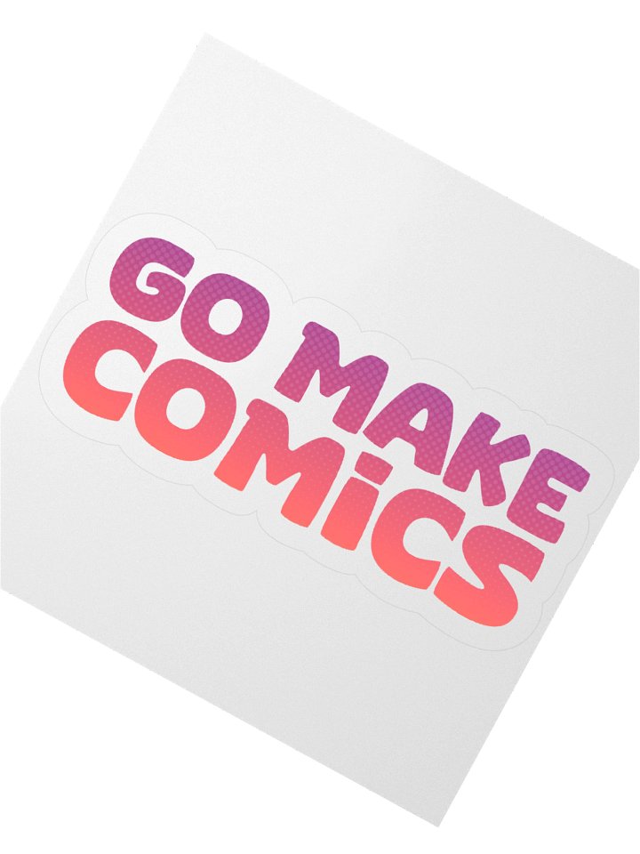 Go Make Comics | 3" Sticker product image (2)