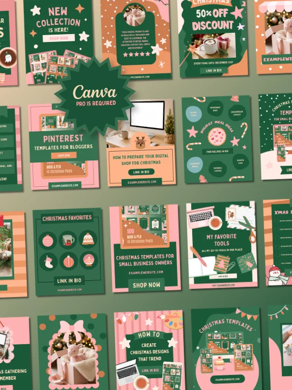 Coquette Christmas Instagram Story Templates product image (5)