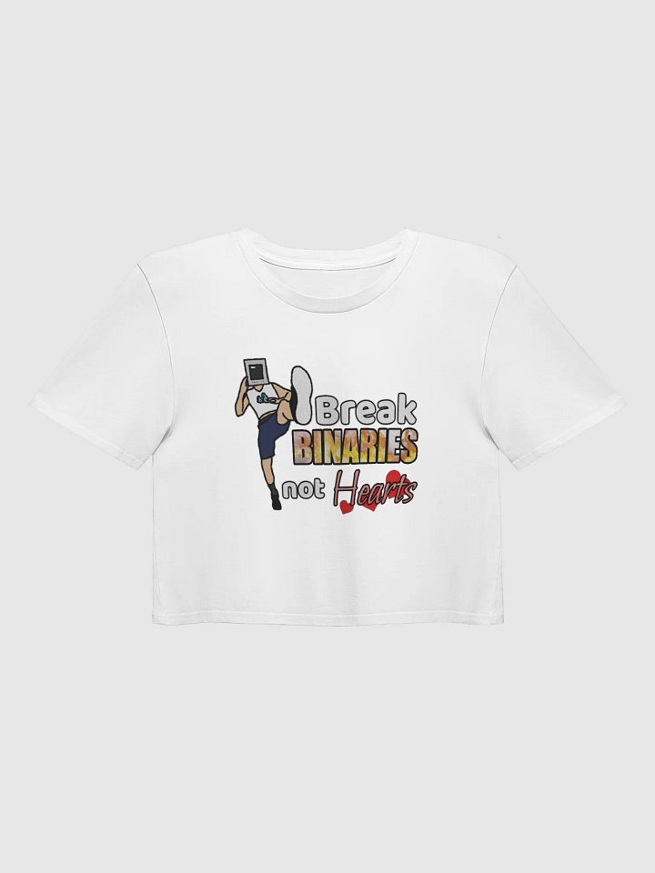 Break Binaries Not Hearts Crop Top (Fire) product image (4)