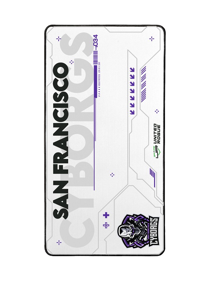 San Francisco Cyborgs White Desk Mat product image (2)