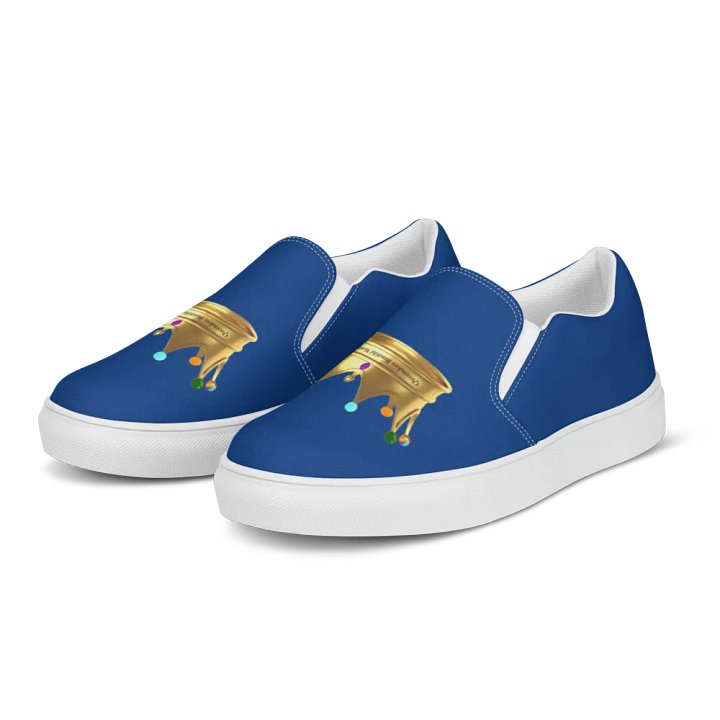 Queendom Beautiful Women Crown Canvas Shoes /Blue-Tanzanite (TM) product image (2)