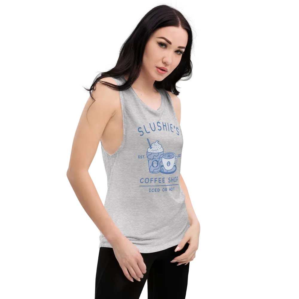 Slushie's Coffee Shop (Blue) | Women's Muscle Tank product image (10)