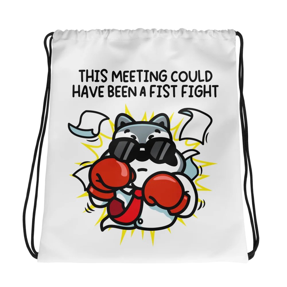 Fist Fight Drawstring Bag product image (1)