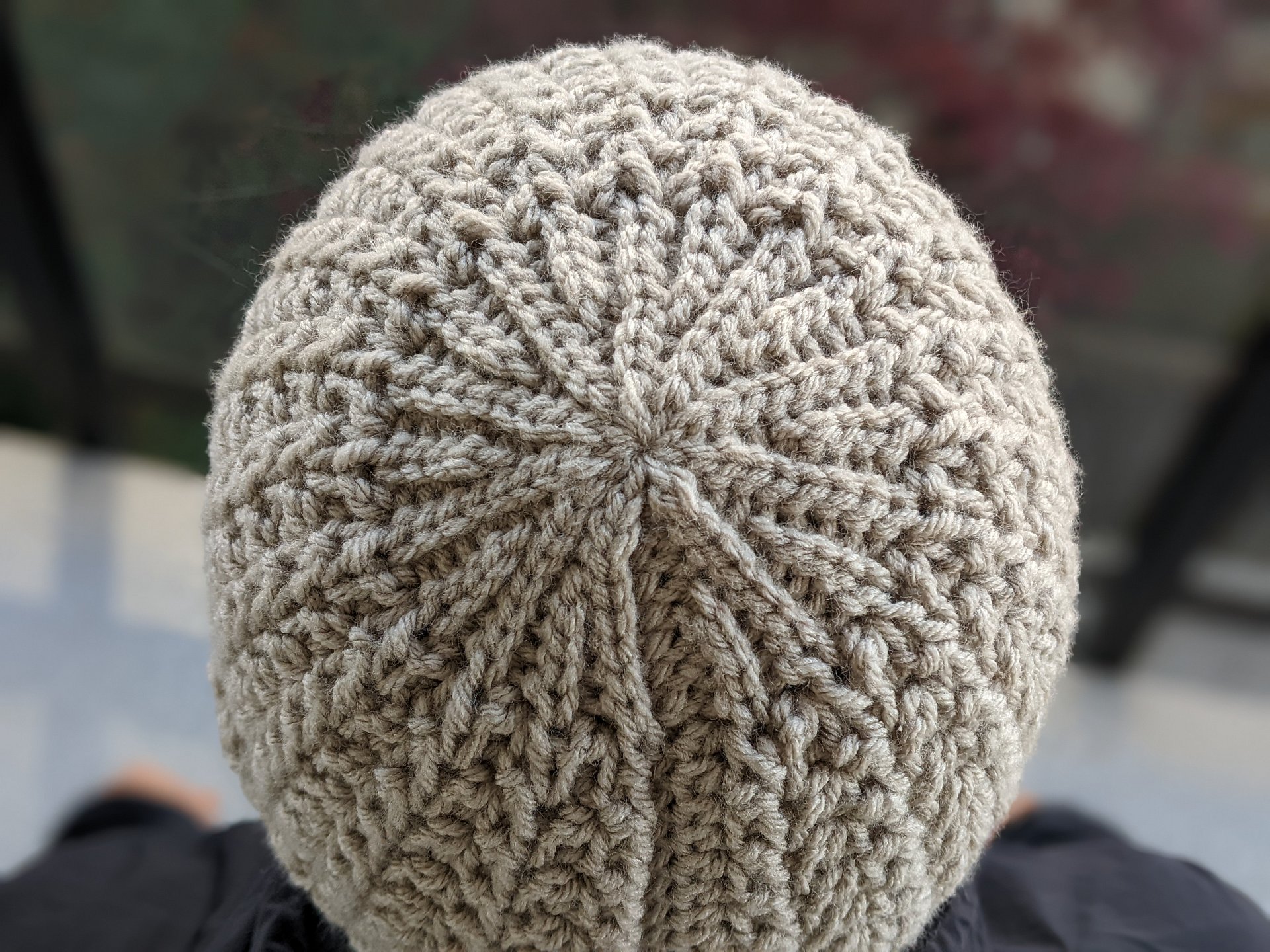 Crochet Modern Textured Hat Pattern for Men product image (5)