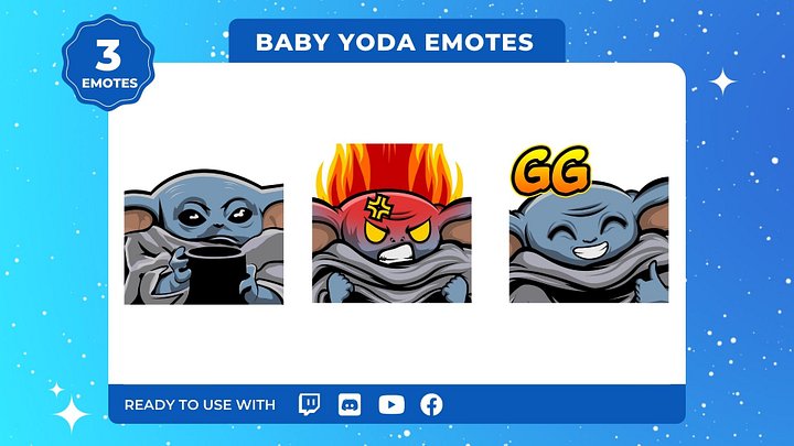 Baby Yoda Emotes 3-Pack product image (1)