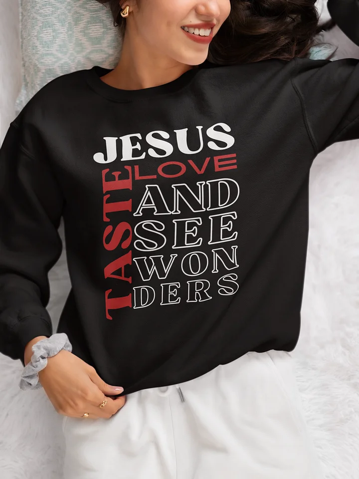 Taste JESUS Love Gildan Christian Sweater product image (6)