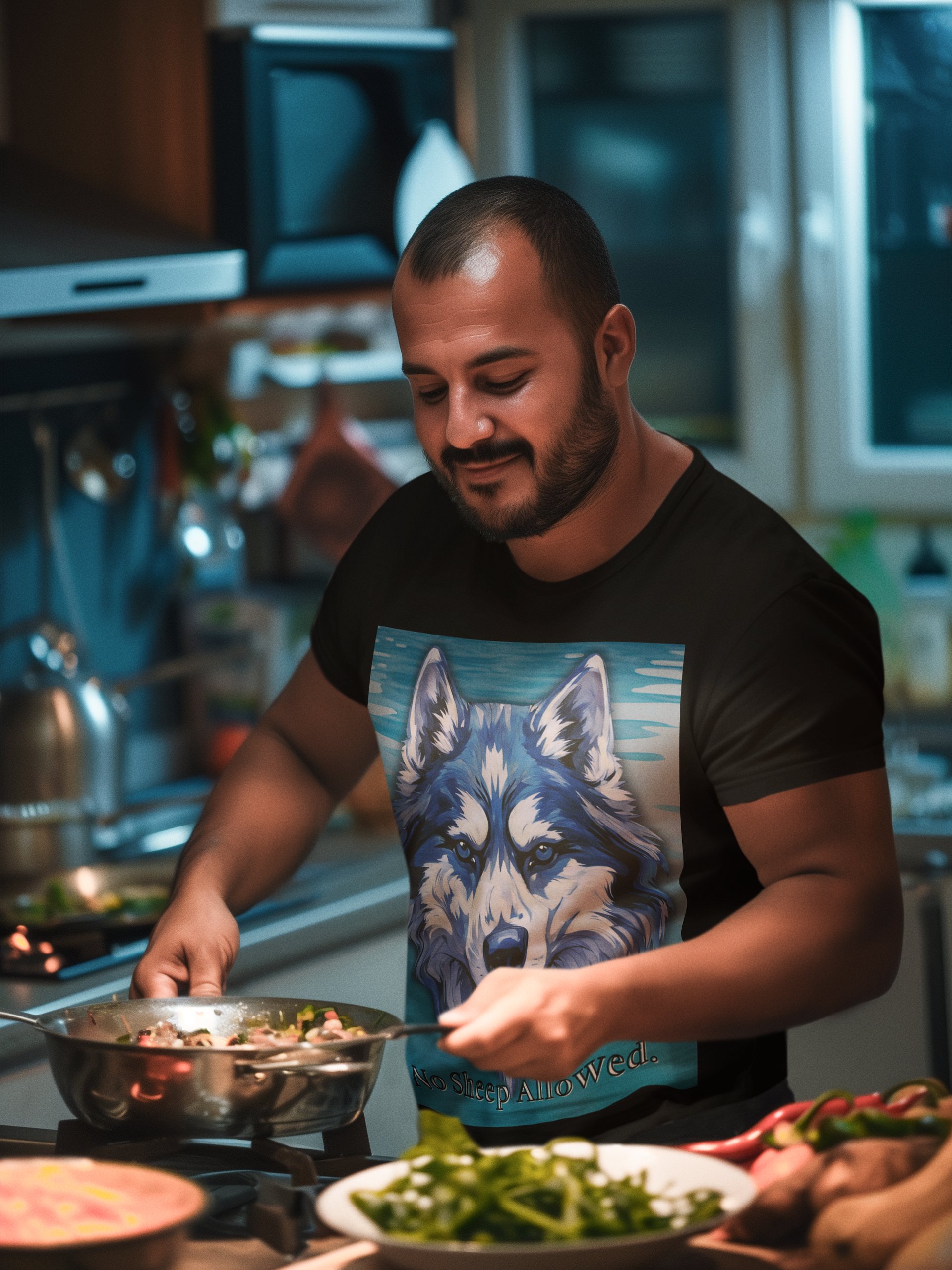Never the Prey Wolf Graphic Tee product image (7)