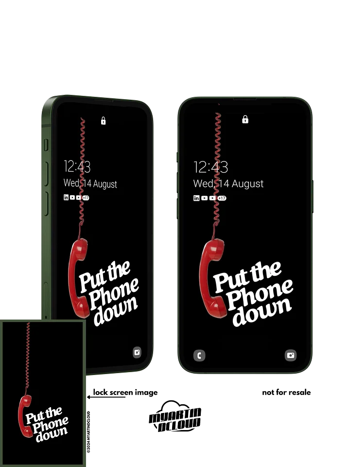 Put the Phone down - Retro Telephone Lock Screen Wallpaper product image (1)
