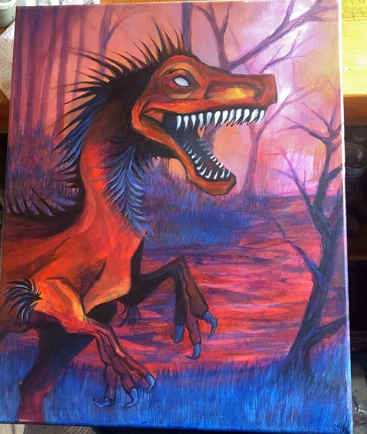 Dino Rapter - 16x20 product image (2)