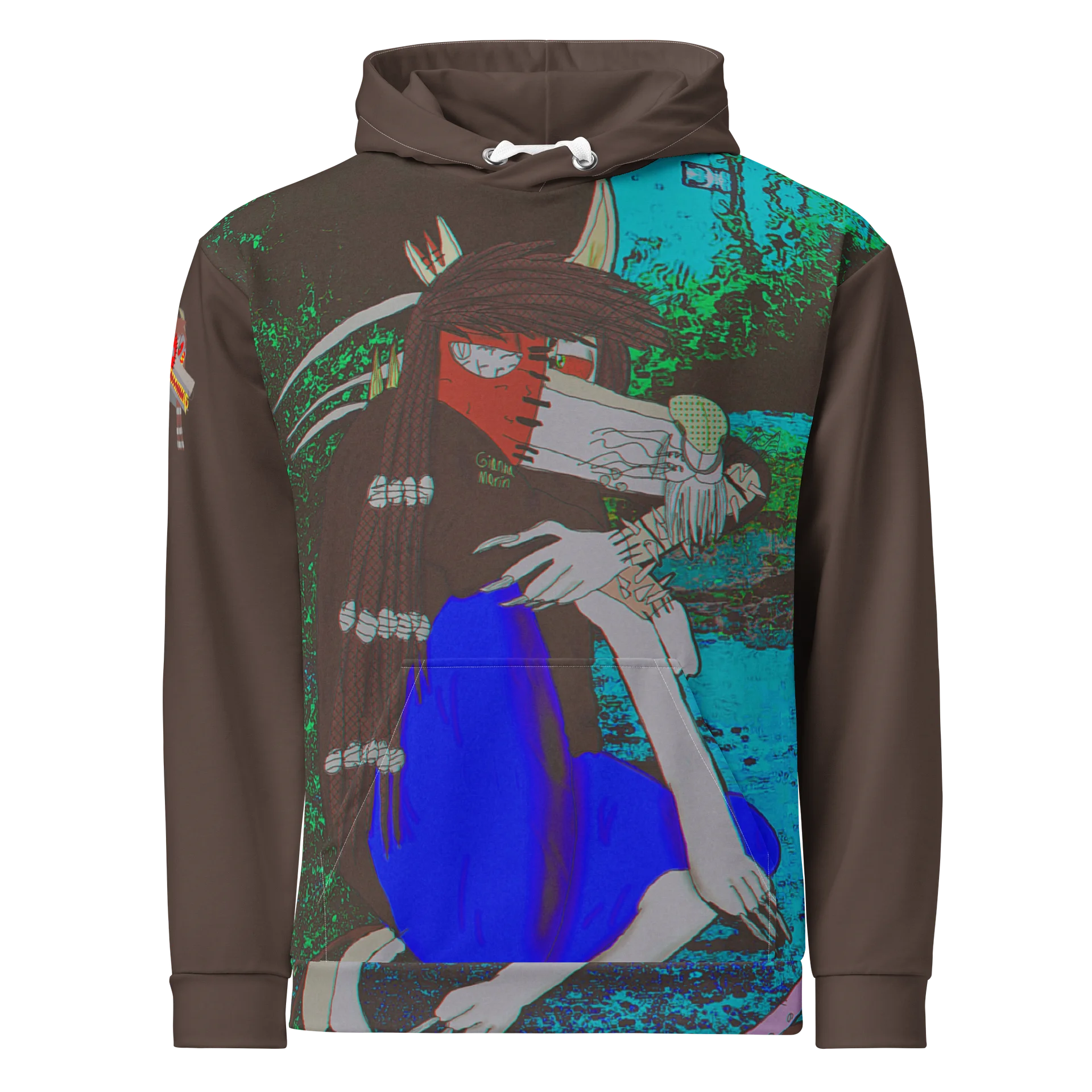 Maceo's resentful pose All-Over Print Hoodie product image (1)