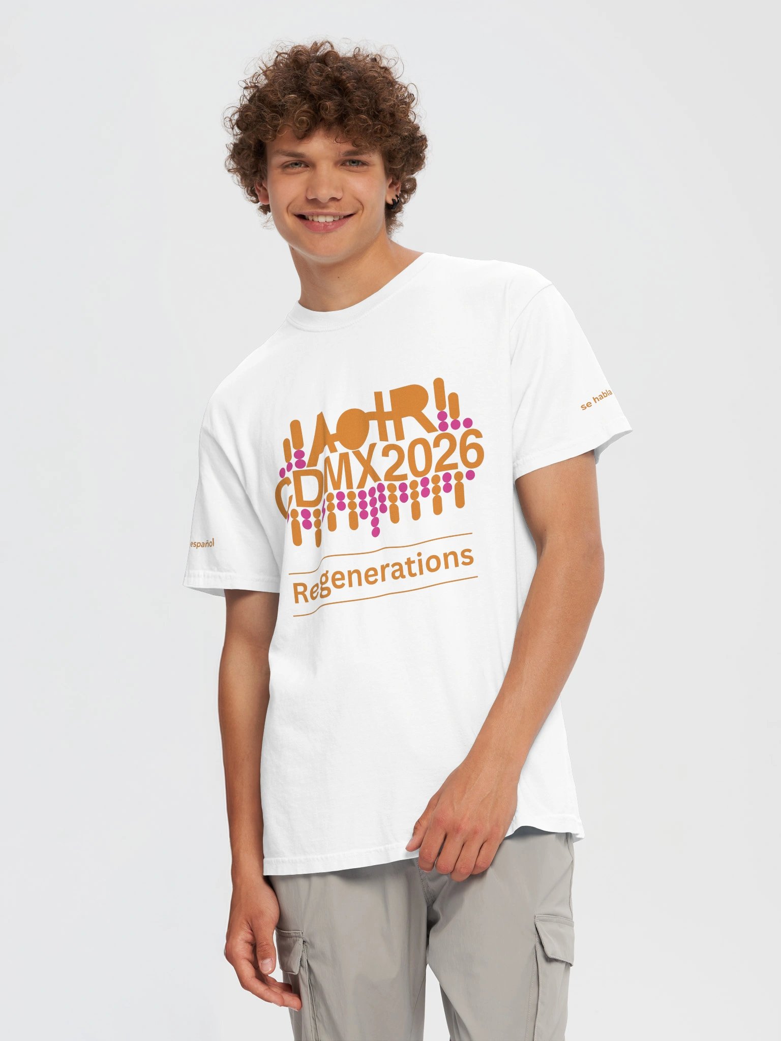 AoIR2026 Regenerations Unisex Conference Tee 'se habla español' - Orange product image (9)