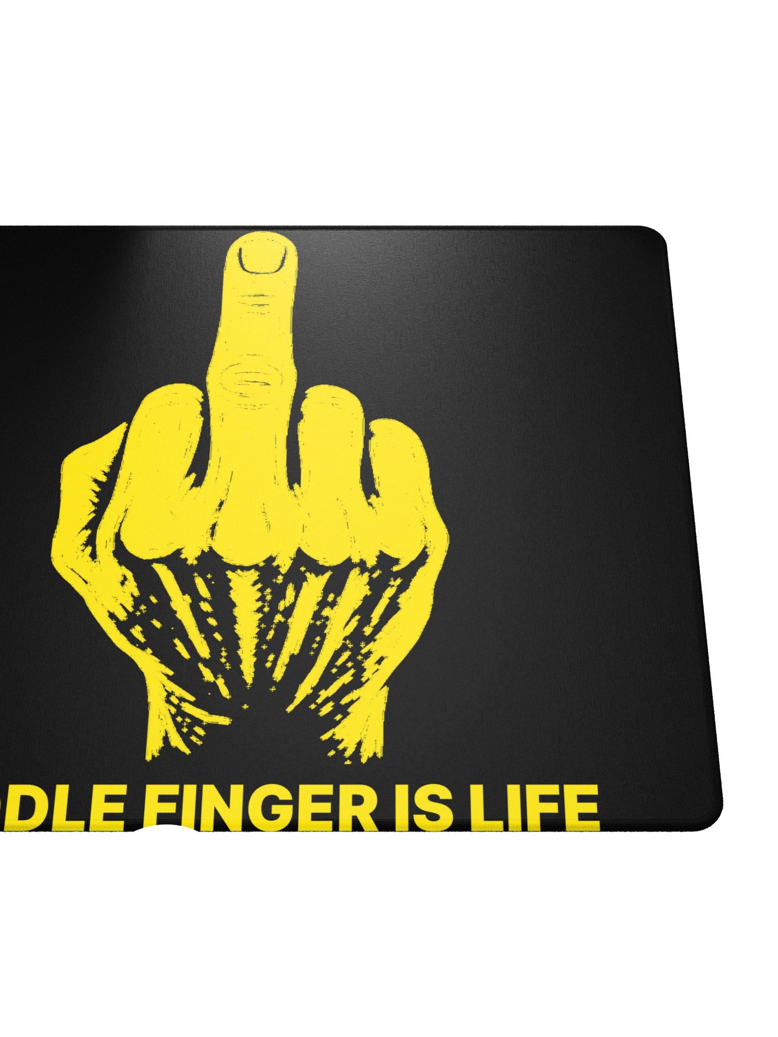 No ShopCo | Gaming Mouse Pad - Yellow on Black product image (5)
