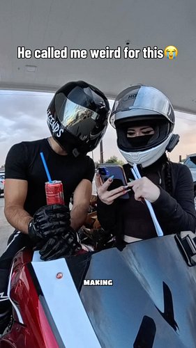 “She’s making the ducks kiss” 😭💀 @yo_madz_ 
-
•
•
•
•
•
•
•••
Code: Revzz 
Free bolt kit- monster fairings 
10% OFF - Cardo &...