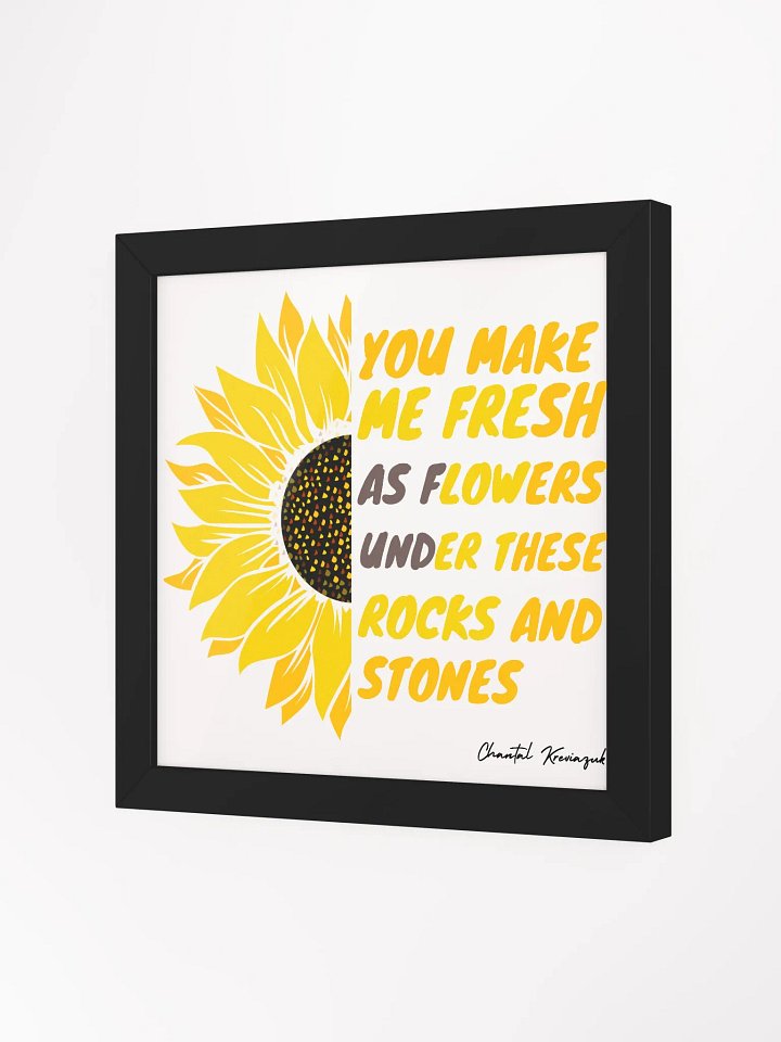 UNDER THESE ROCKS AND STONES SUNFLOWER FRAMED WALL ART product image (18)