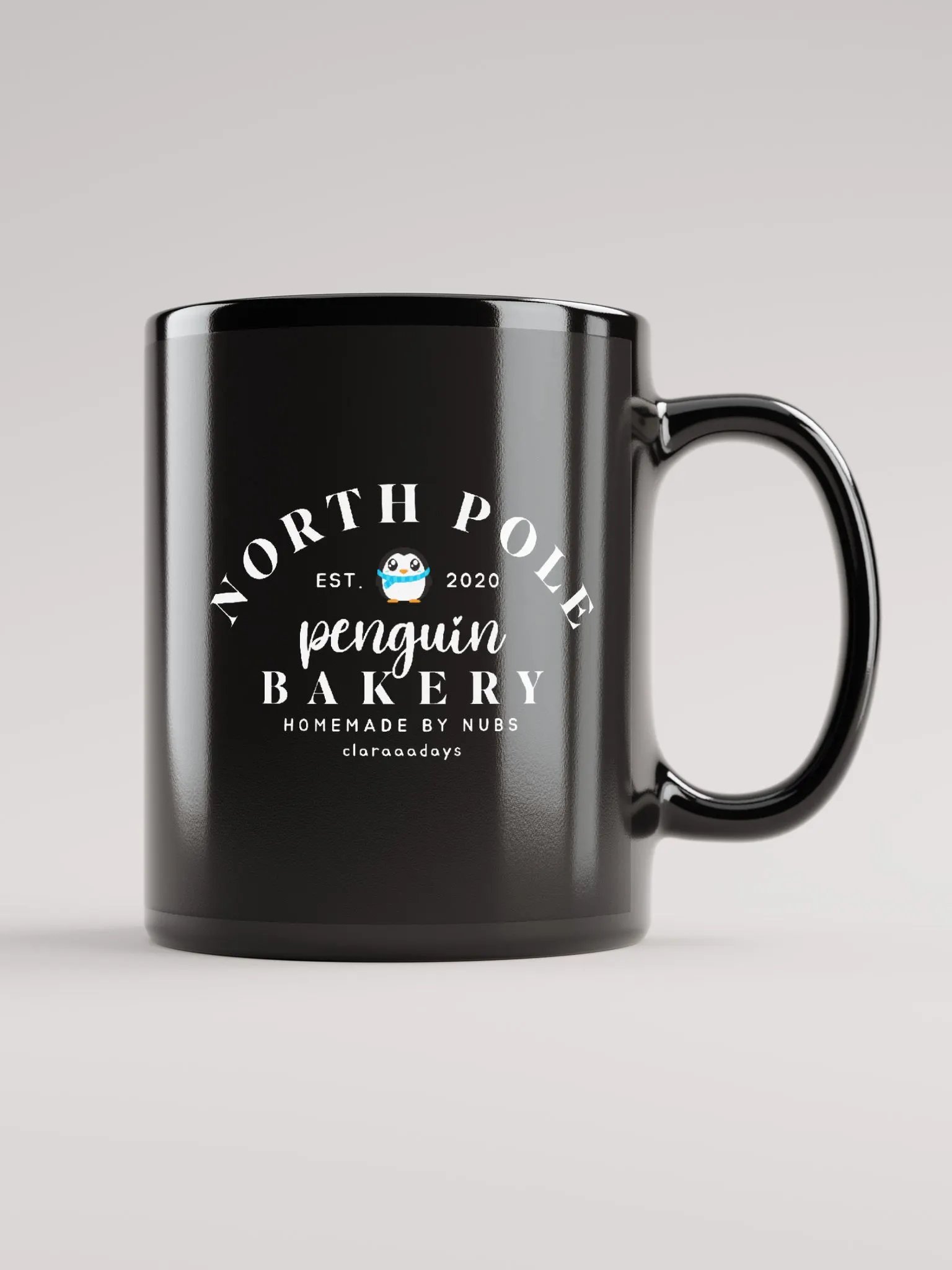 Penguin Black Bakery Mug product image (1)