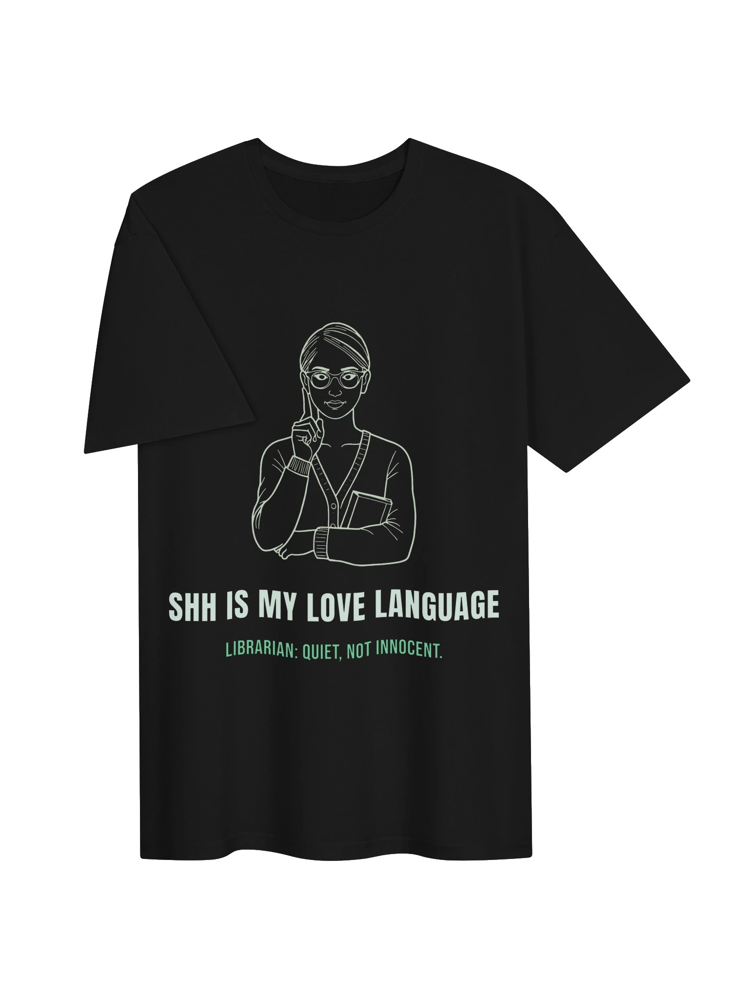 Funny Librarian Shirt – Shh Is My Love Language product image (3)