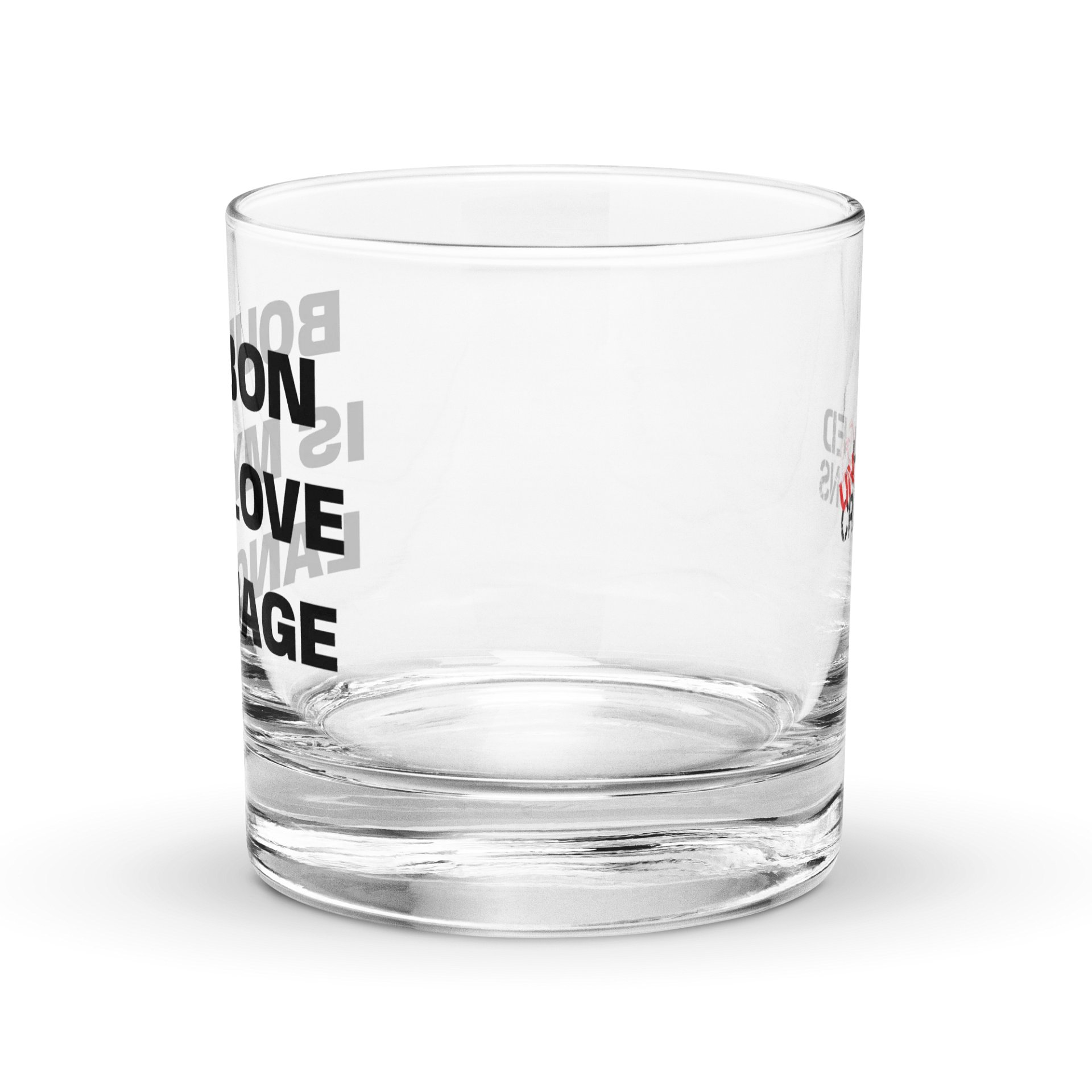 Bourbon is My Love Language Rocks Glass product image (4)