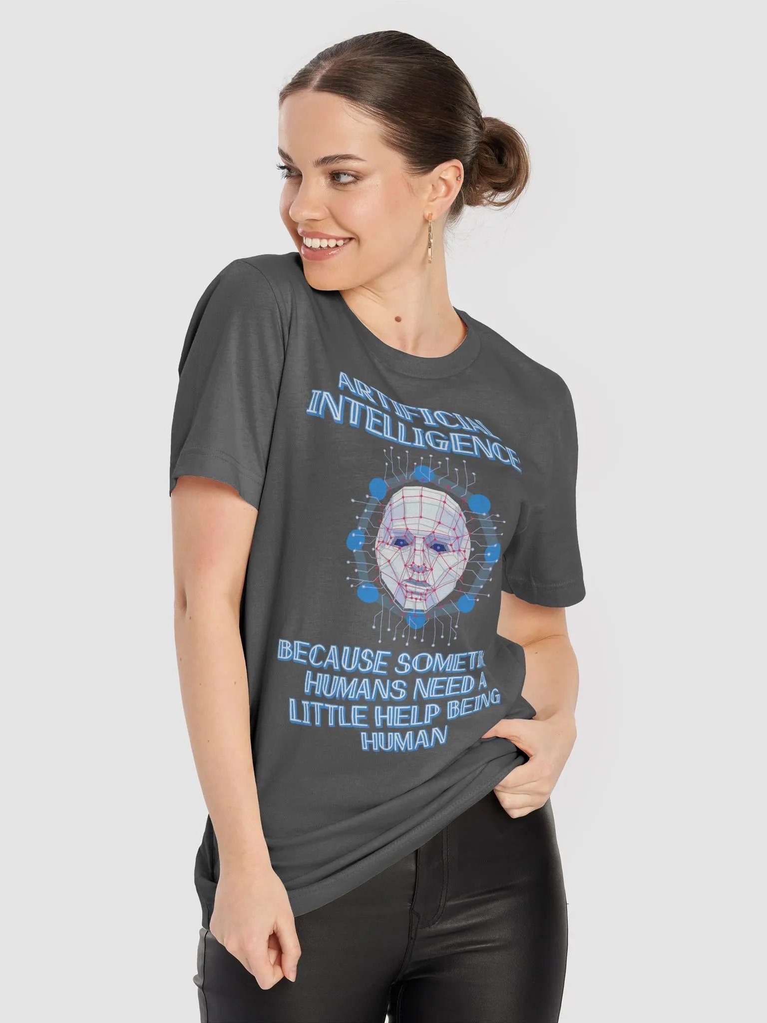 AI - Sometimes Humans Need Help Being Human T-shirt product image (48)