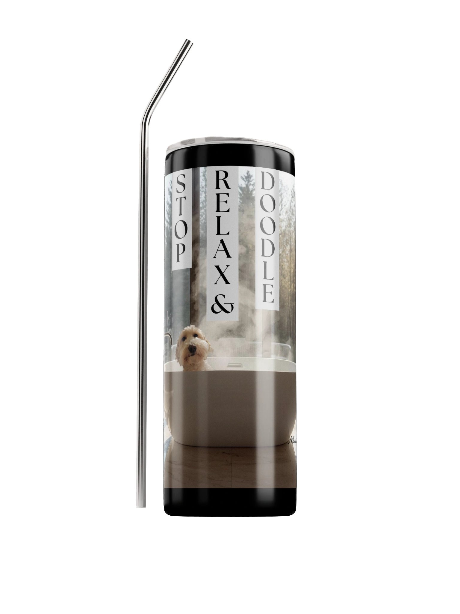 Stop, Relax & Doodle Dog Tumbler product image (2)