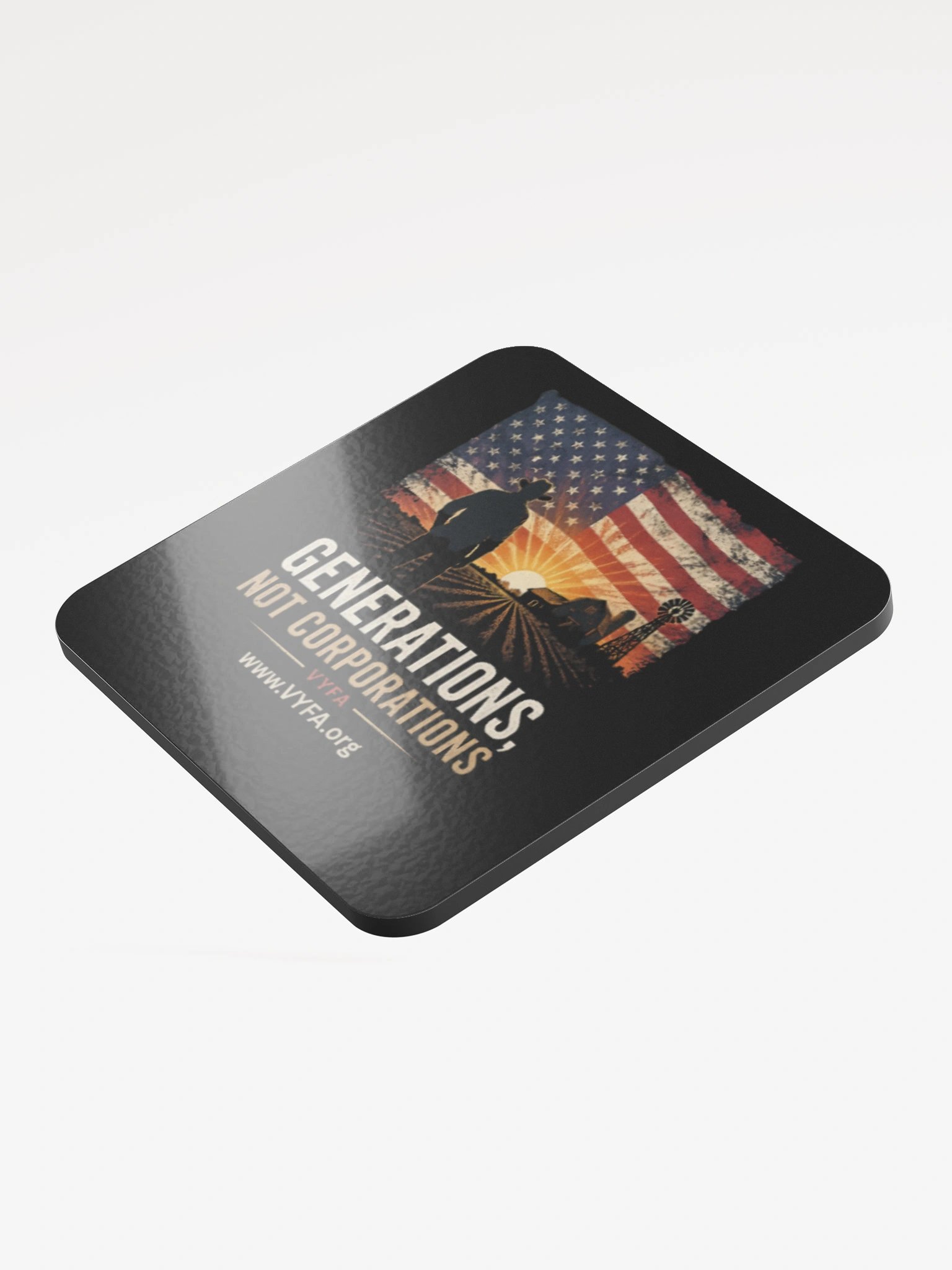 Generations Not Corporations Cork Coaster product image (3)