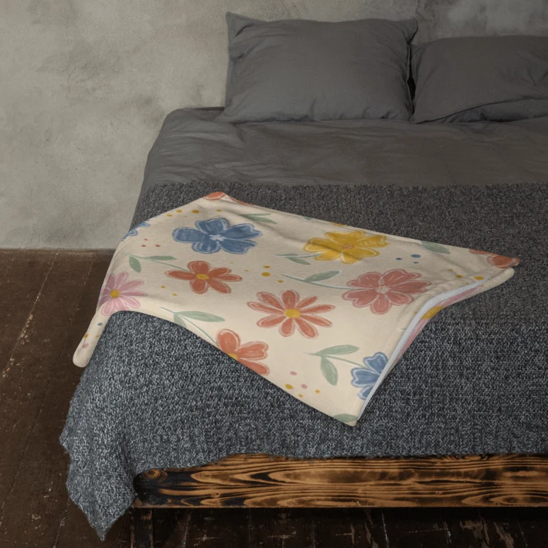 Pastel Floral Throw Blanket product image (3)