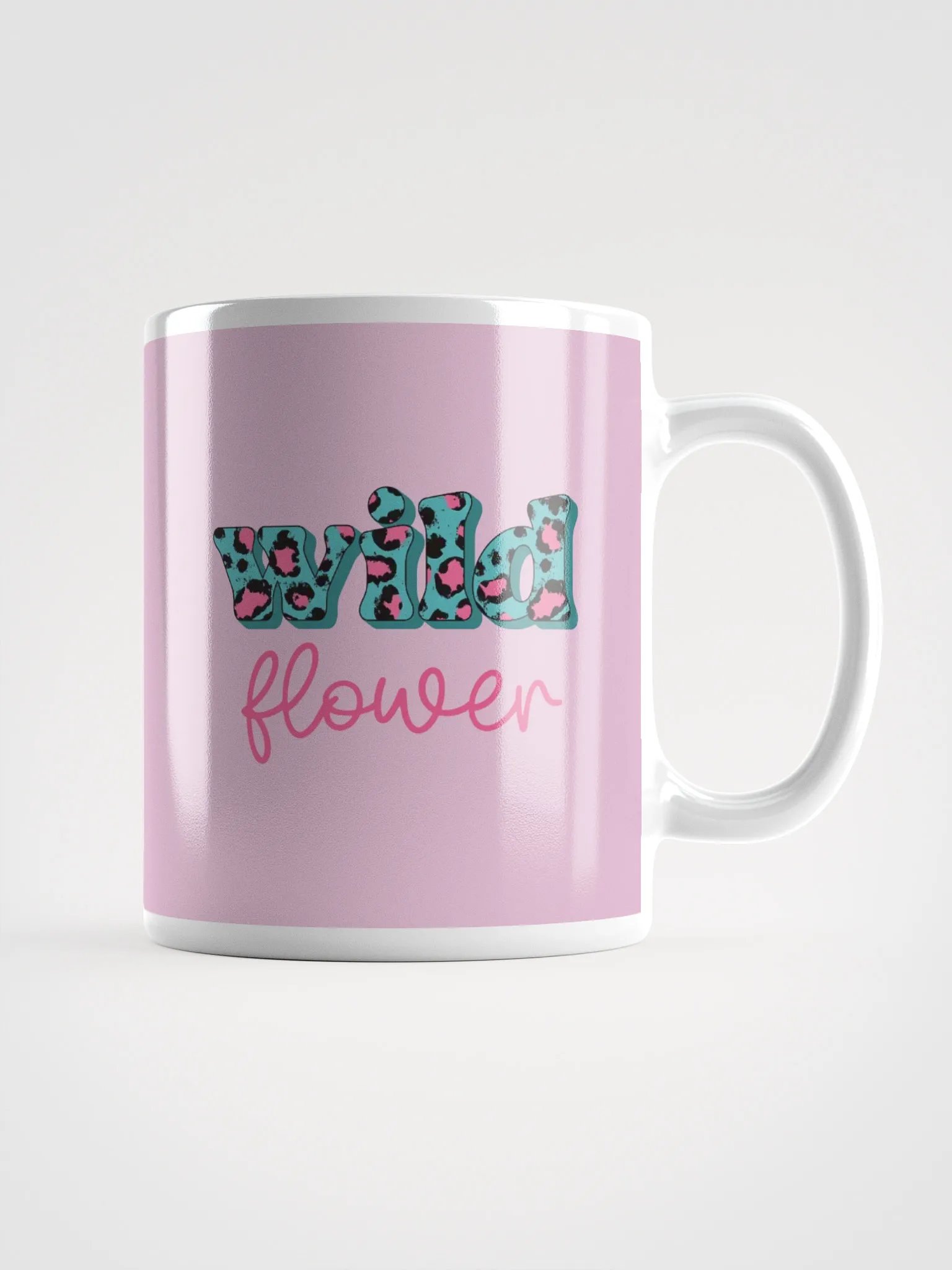 Wild Flower Leopard Print Mug product image (1)